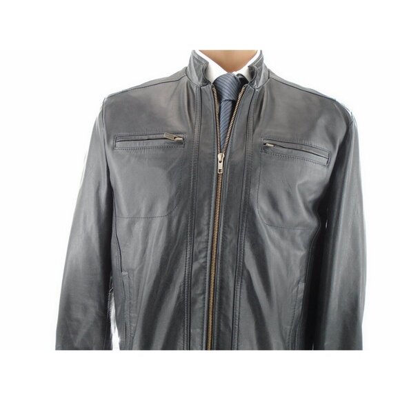 argentina leather men's Full zipper Jacket color black size XL - Picture 4 of 14